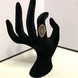 925 silver and pave Pandora ring